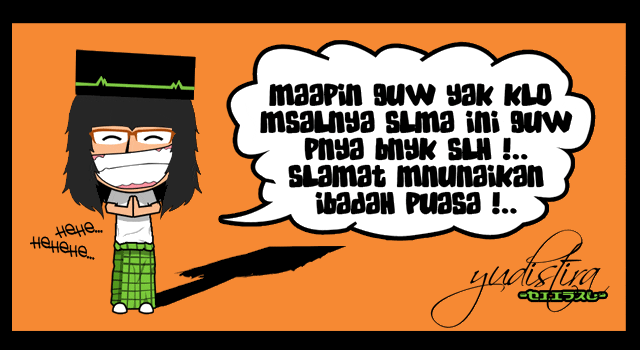 DP BBM Animasi Ramadhan meminta maaf