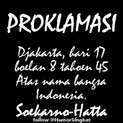 Gambar kata kata proklamasi indonesia