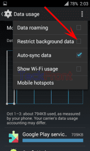 Background Data Usage