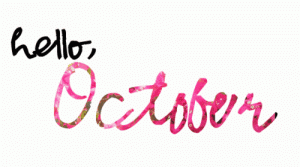 Gambar DP BBM Welcome October dan Quotes Bulan Oktober