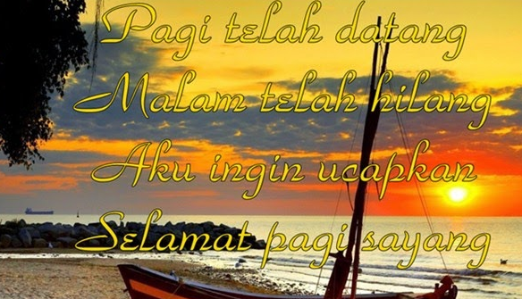 gambar ucapan  selamat  pagi  romantis  untuk pacar